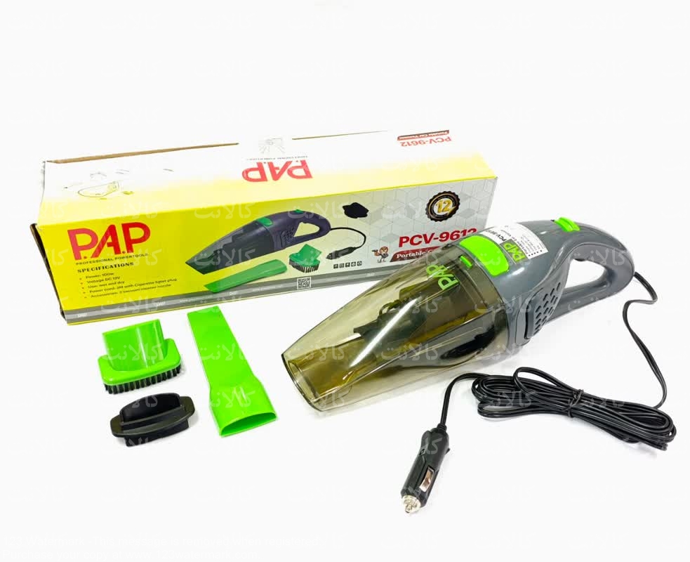 جارو فندکی 12 ولت خودرو برند پی ای پی PAP مدل PCV-9612